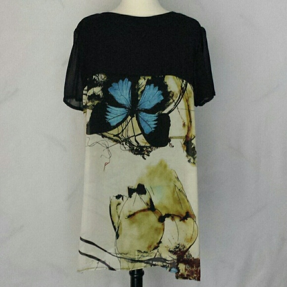 NWT Rongxuan Black Blouse / Tunic /Short Dress 4XL - Picture 2 of 8